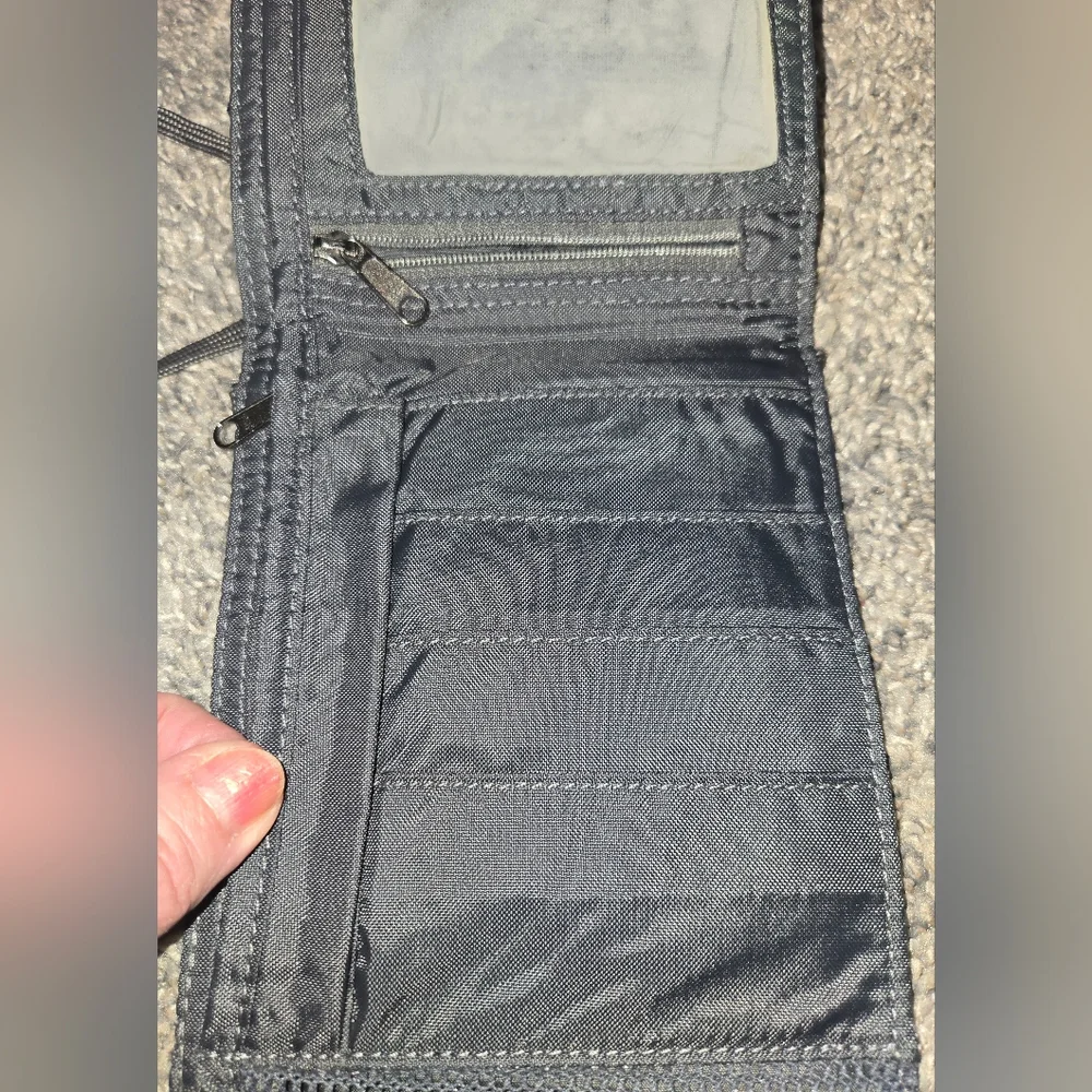 Blue Crossbody Purse Wallet Bag, Eagle Creek, Great For Travel Flawed See Photos